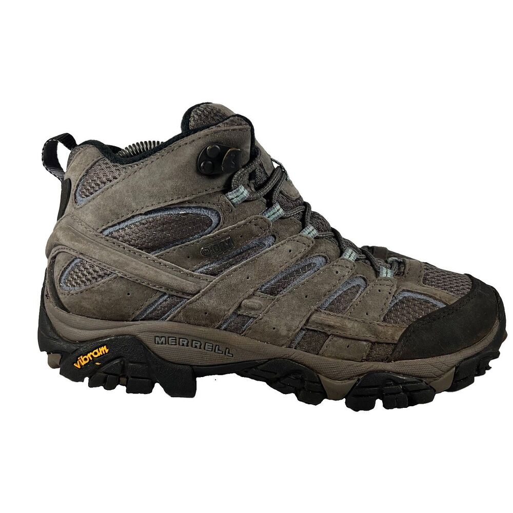 Merrell Moab Mid 2 Waterproof Lace Up Outdoor Hiking Boots Shoes Women's Size 9